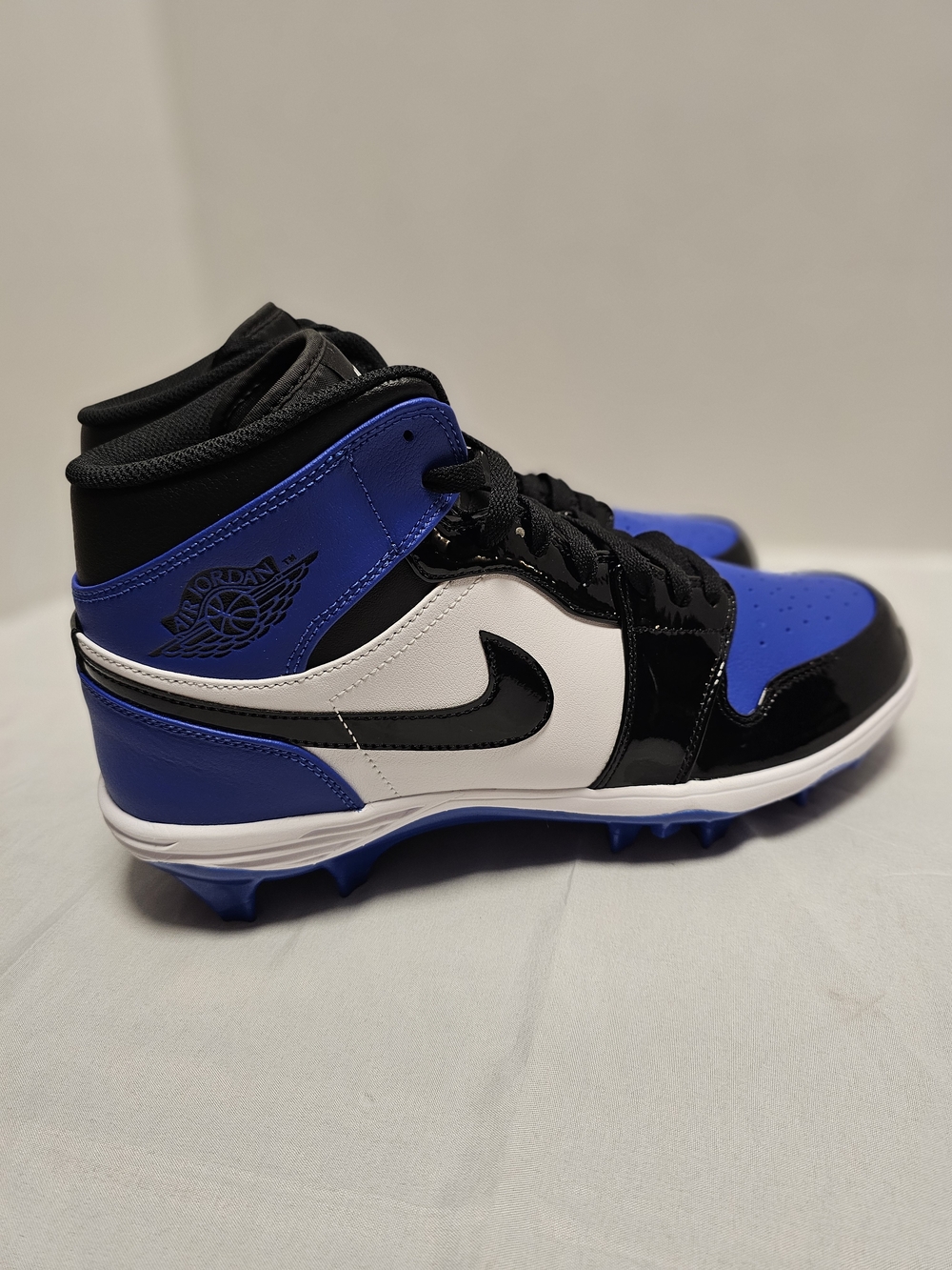 Jordan 1 Mid TD Game Royal Football Cleats FJ6805-401 Blue Mens Size 12